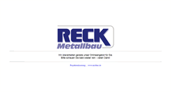 Desktop Screenshot of metallbau-reck.de